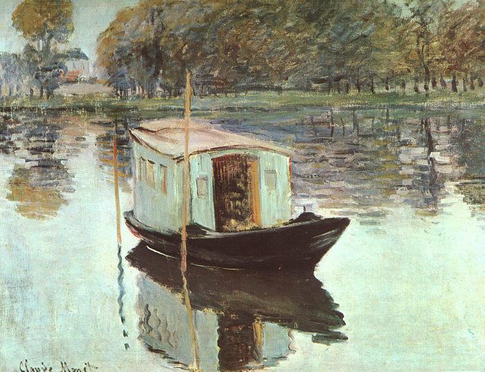 Claude Monet The Studio Boat Spain oil painting art